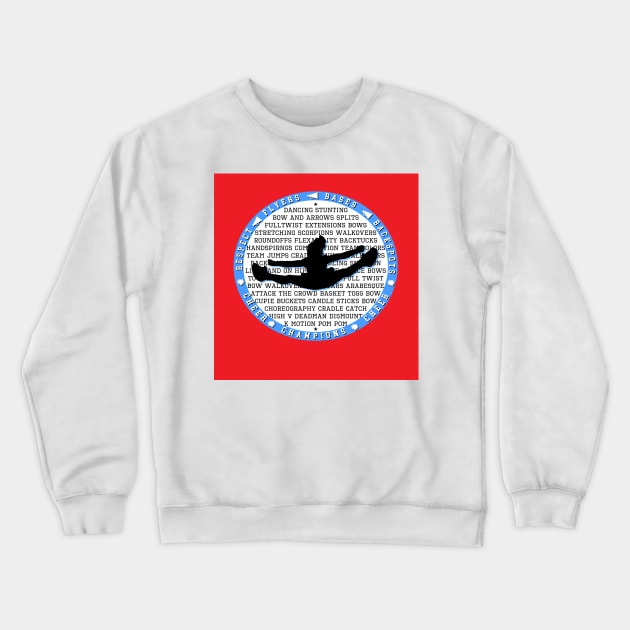 Red Cheer Crewneck Sweatshirt by laurie3